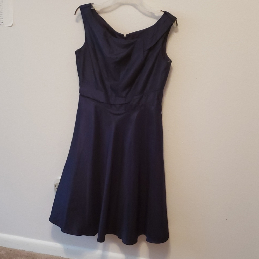 Boatneck David's Bridal Cocktail Dress